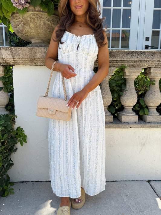 Positano Waves Floral Dress