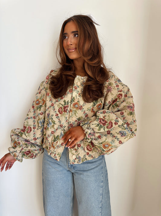 Princess Petals Floral Jacquard Jacket (pre-order)