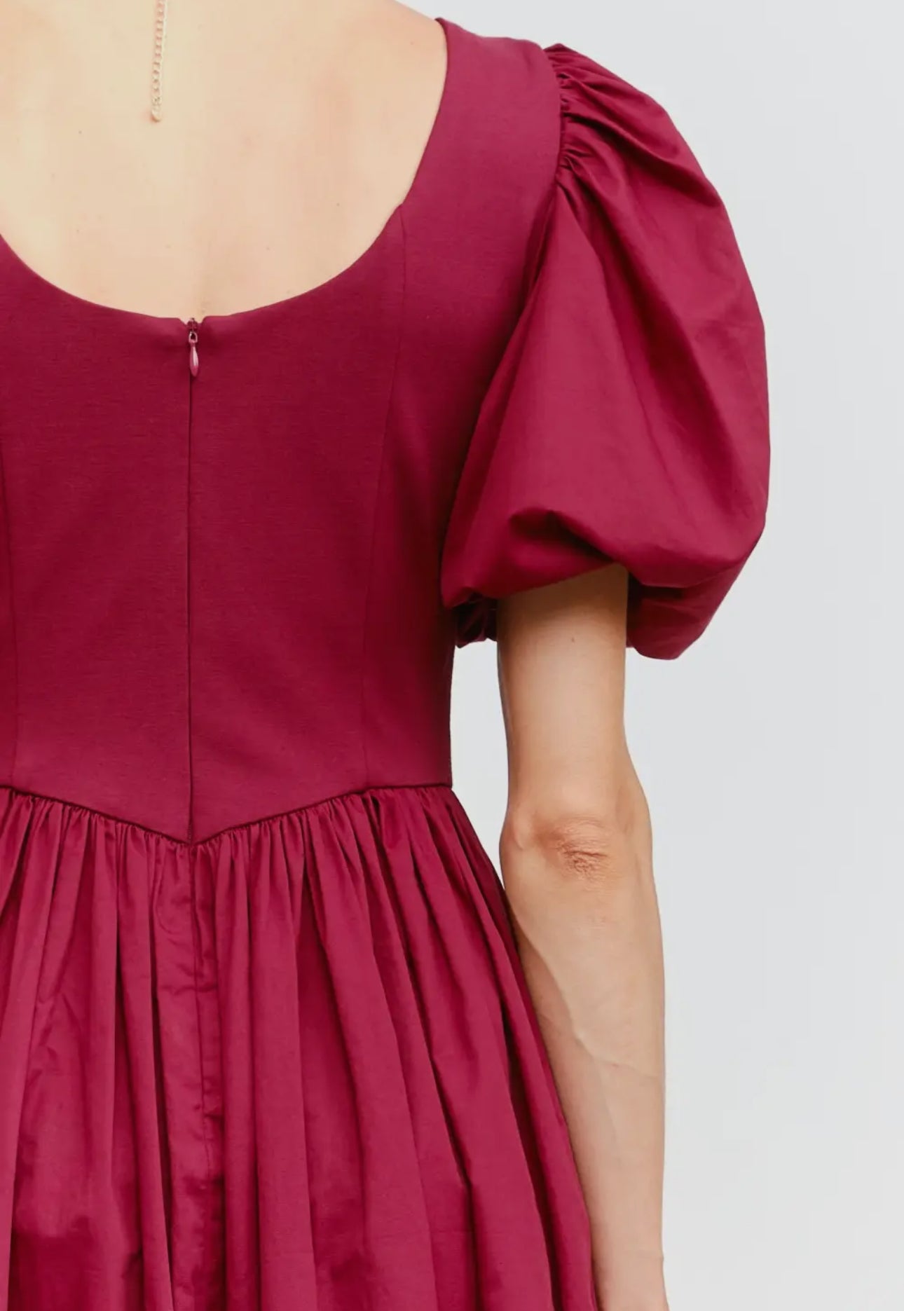 Holly Berry Puff Sleeve Midi Dress PRE ORDER ADDED