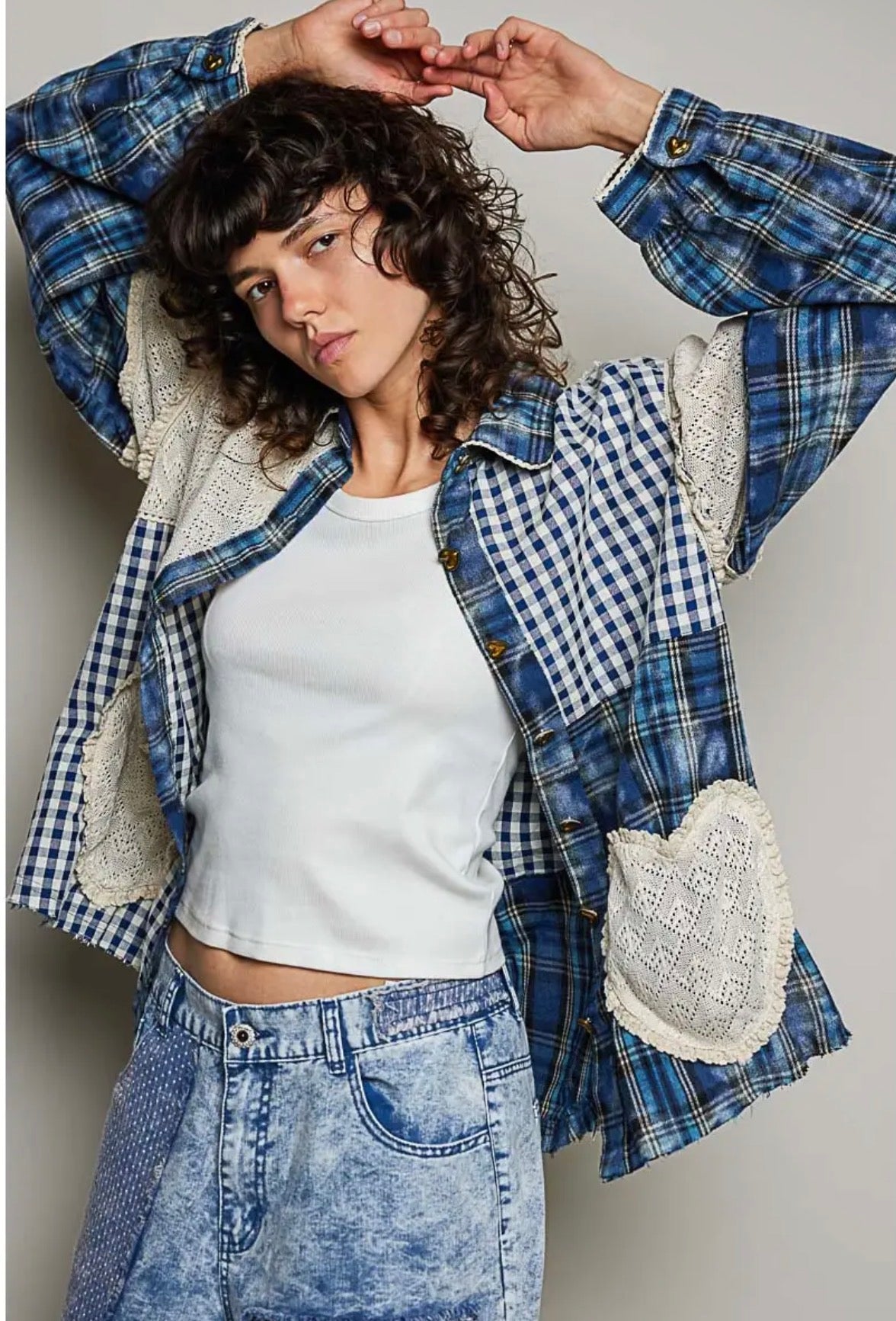 Seaside Hearts Jacket Blue