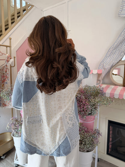 Soft Petal Button Down (Denim)