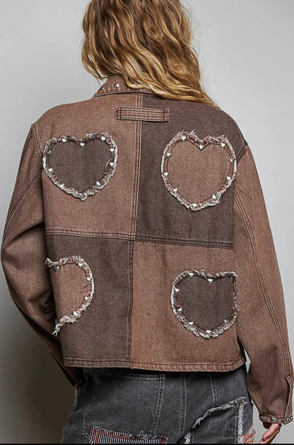 Honey Coast & Hearts Denim (Mocha)