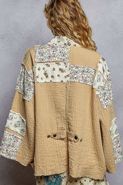 Grateful Autumn Vintage Floral Jacket