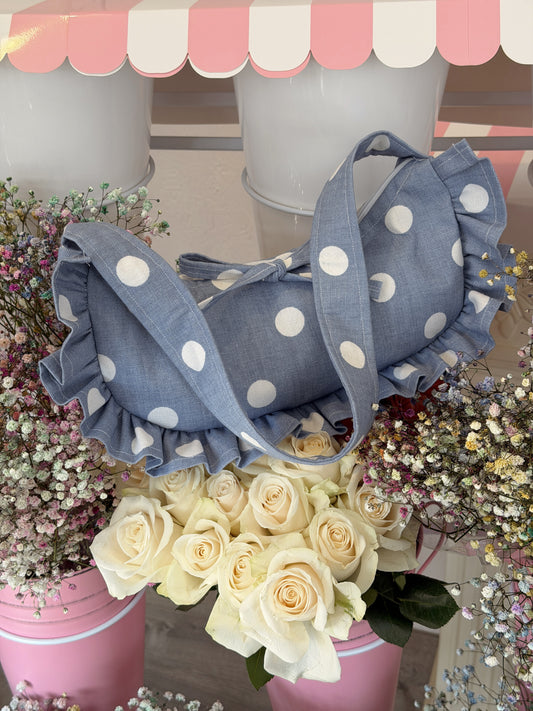 Denim & Dot Shoulder Bag (currently in production several weeks)