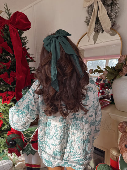 Wintergreen Snow Quilted Shorts Set