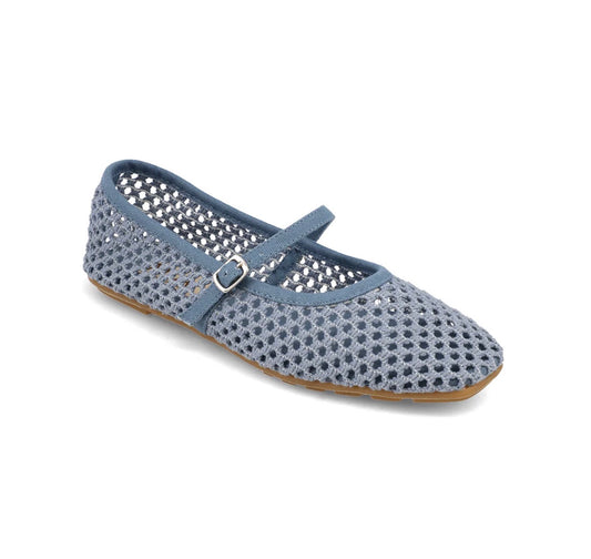 Meghan Mesh Flats (Denim)