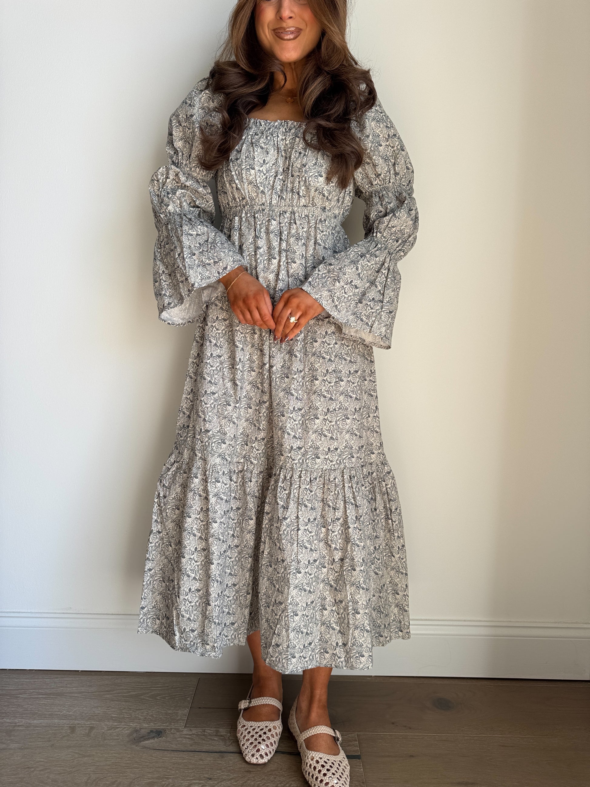 sunday best midi dress Sunday best with a little southern charm This dreamy blue midi is giving classy, effortless, and flattering all in one. From brunch dates to baby showers to church mornings she's