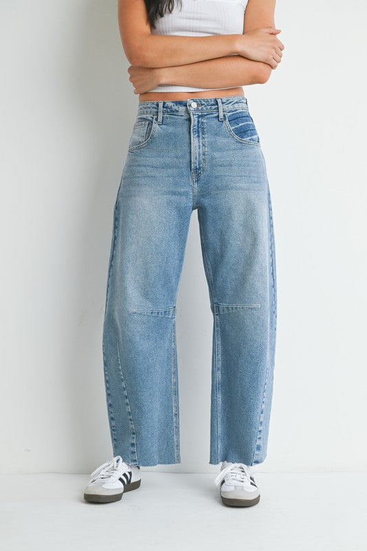 Soft Bloom Barrel Jeans (light) RESTOCK one week