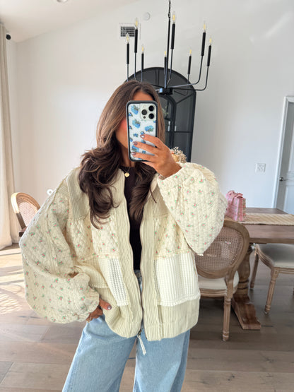 Oat Vintage Cottage Cozy Knit Cardigan ships October 9th