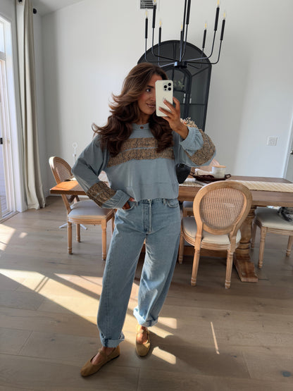 Blueberry Pie Knit Top