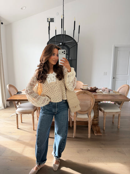 Ivory & Cream Bloom Top