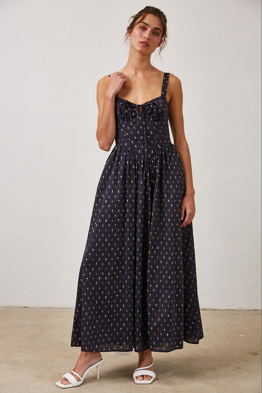 Honeyberry Maxi Dress (Navy)