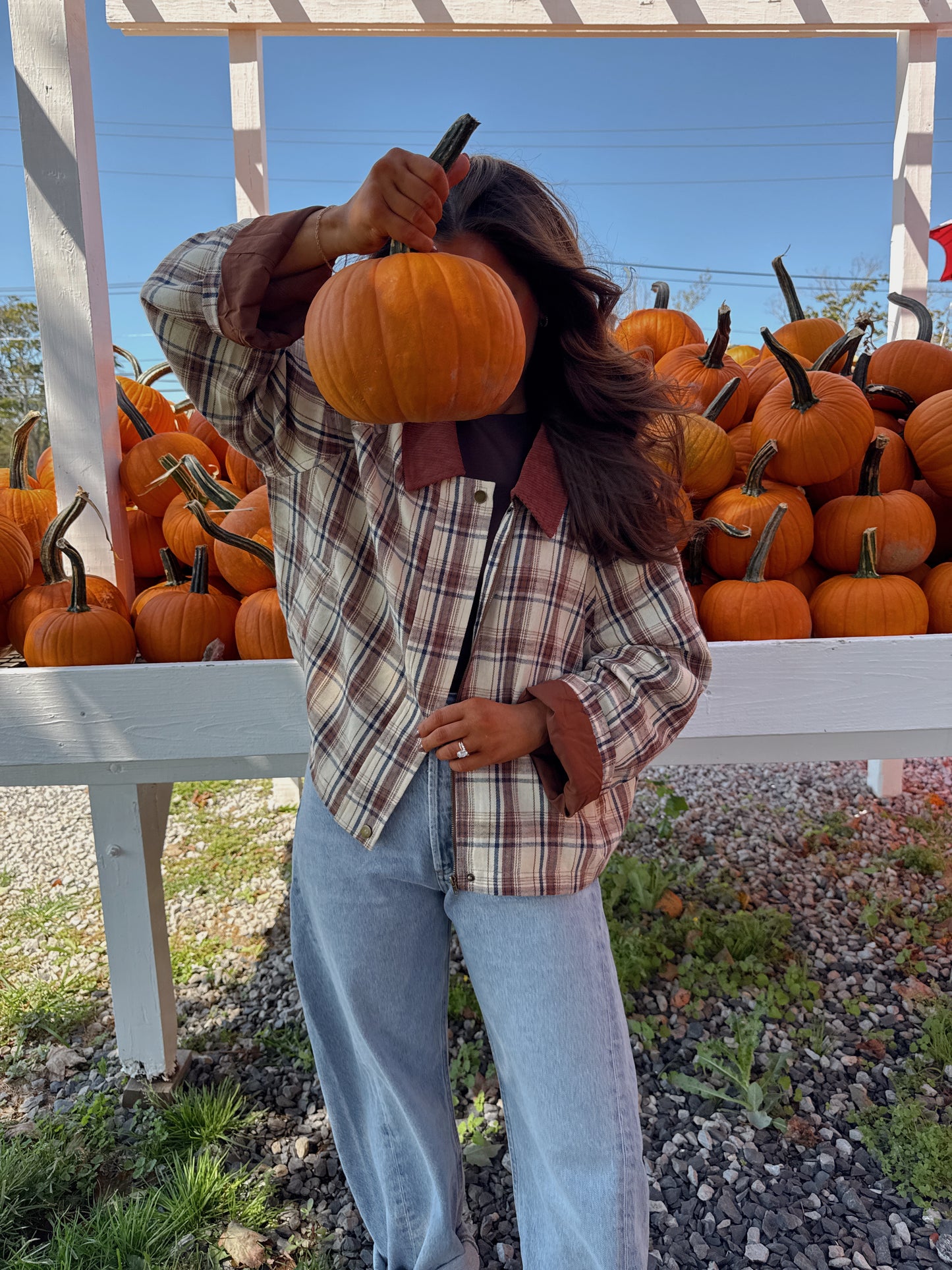 Pumpkin 🎃 Patch Barn Shacket Flannel