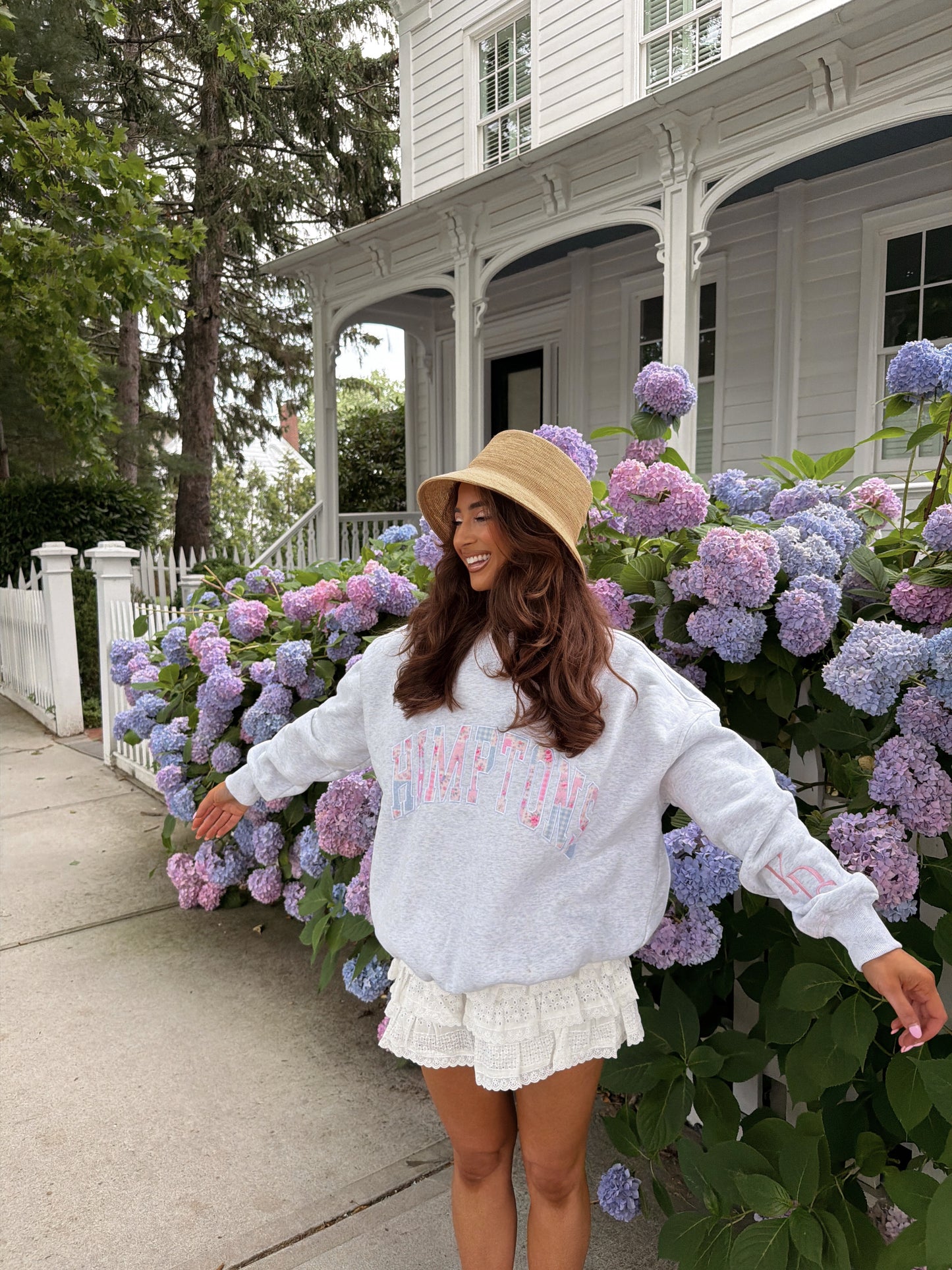 Hamptons Vintage Floral Custom Crew PRE ORDER