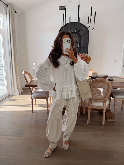 Heirloom Button Top