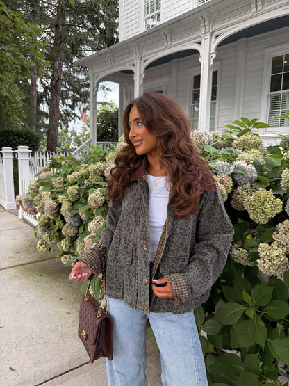 Ashby Leopard Barn Jacket