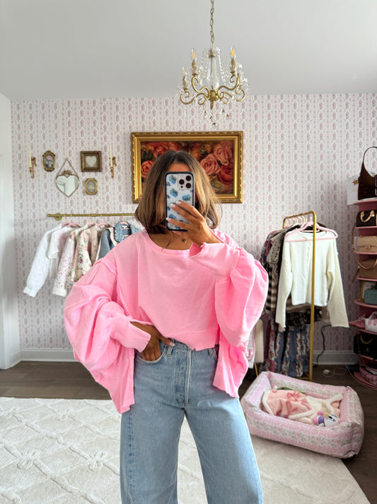 FP pink pullover NWT MEDIUM