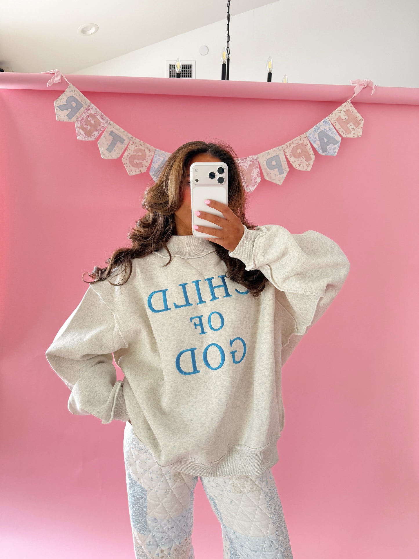 Child Of God Mockneck Grey