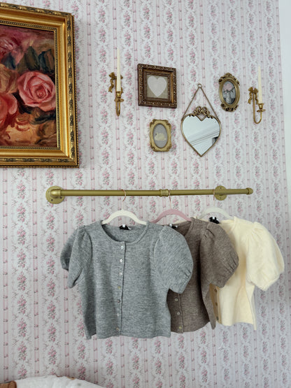 Darling Puff Cardigan Sweater ( mocha & crème now open for pre-order)