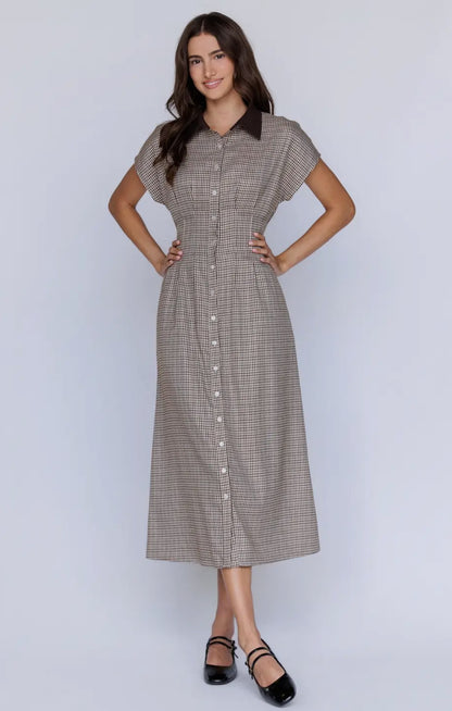 Meadow Houndstooth Dress