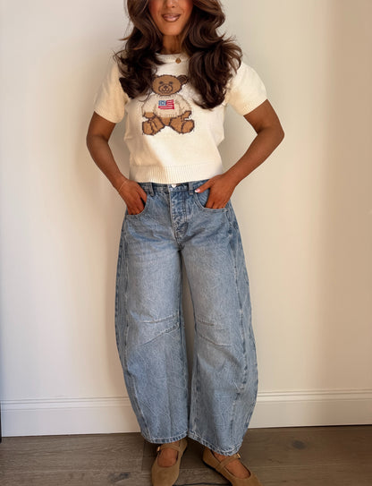 The Ralph Crewneck Short Sleeve Vintage Sweater