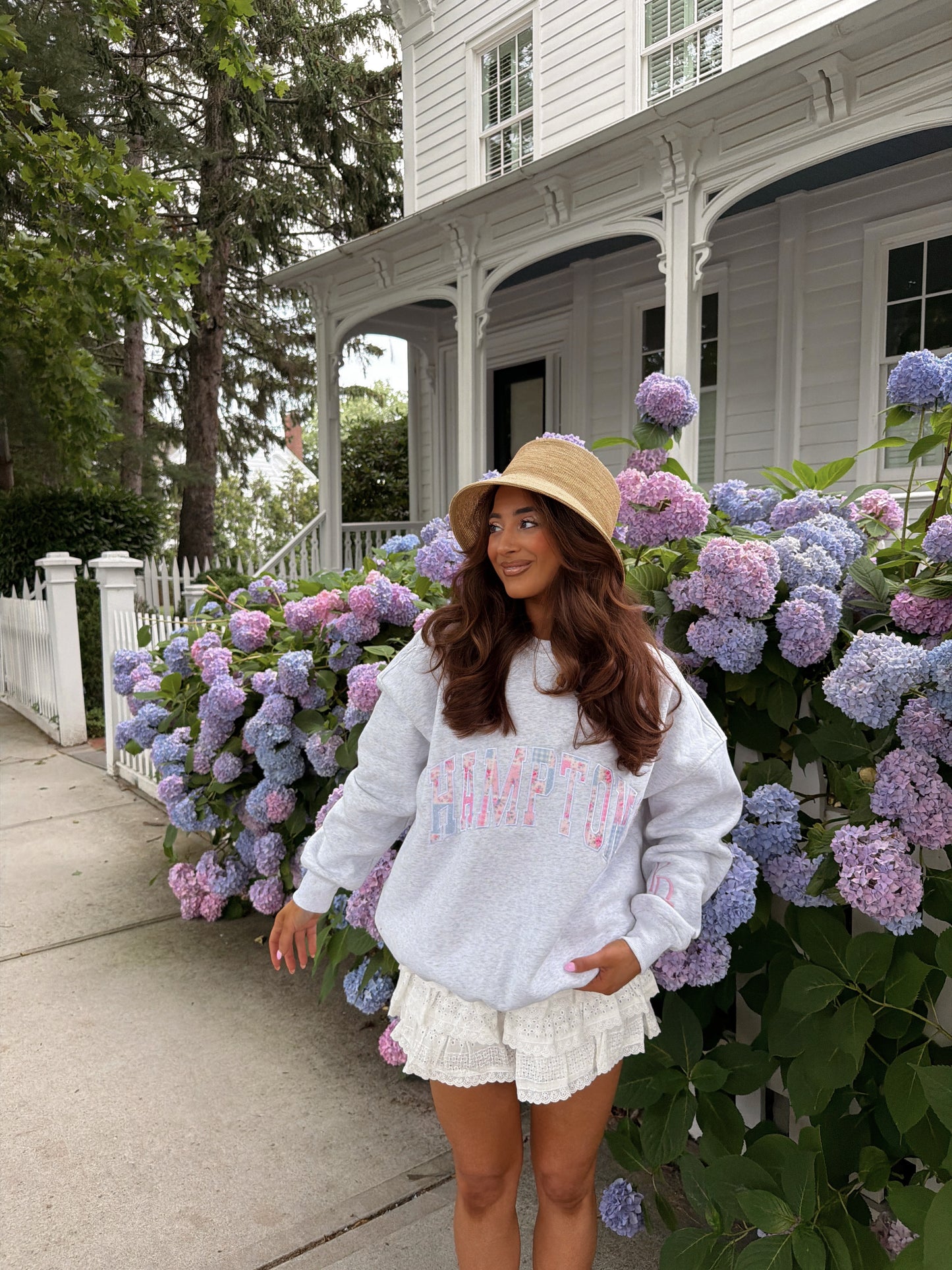 Hamptons Vintage Floral Custom Crew PRE ORDER