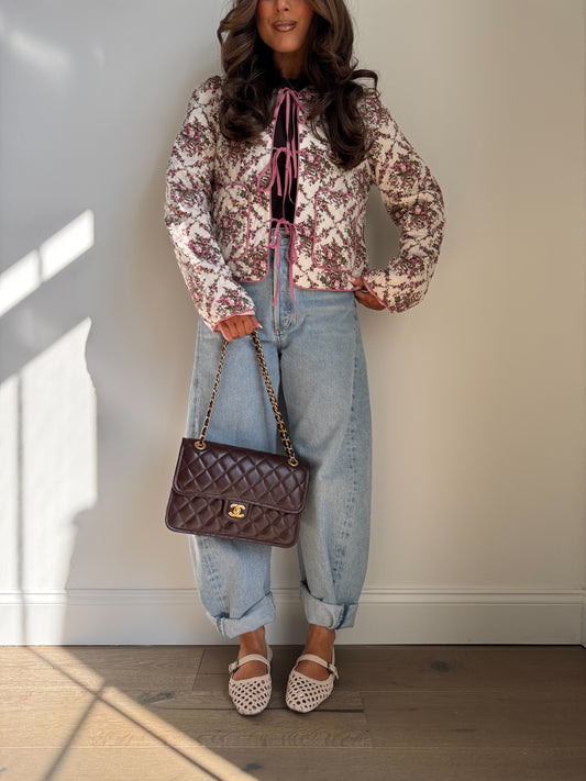 Rose Quilted Vintage Jacket