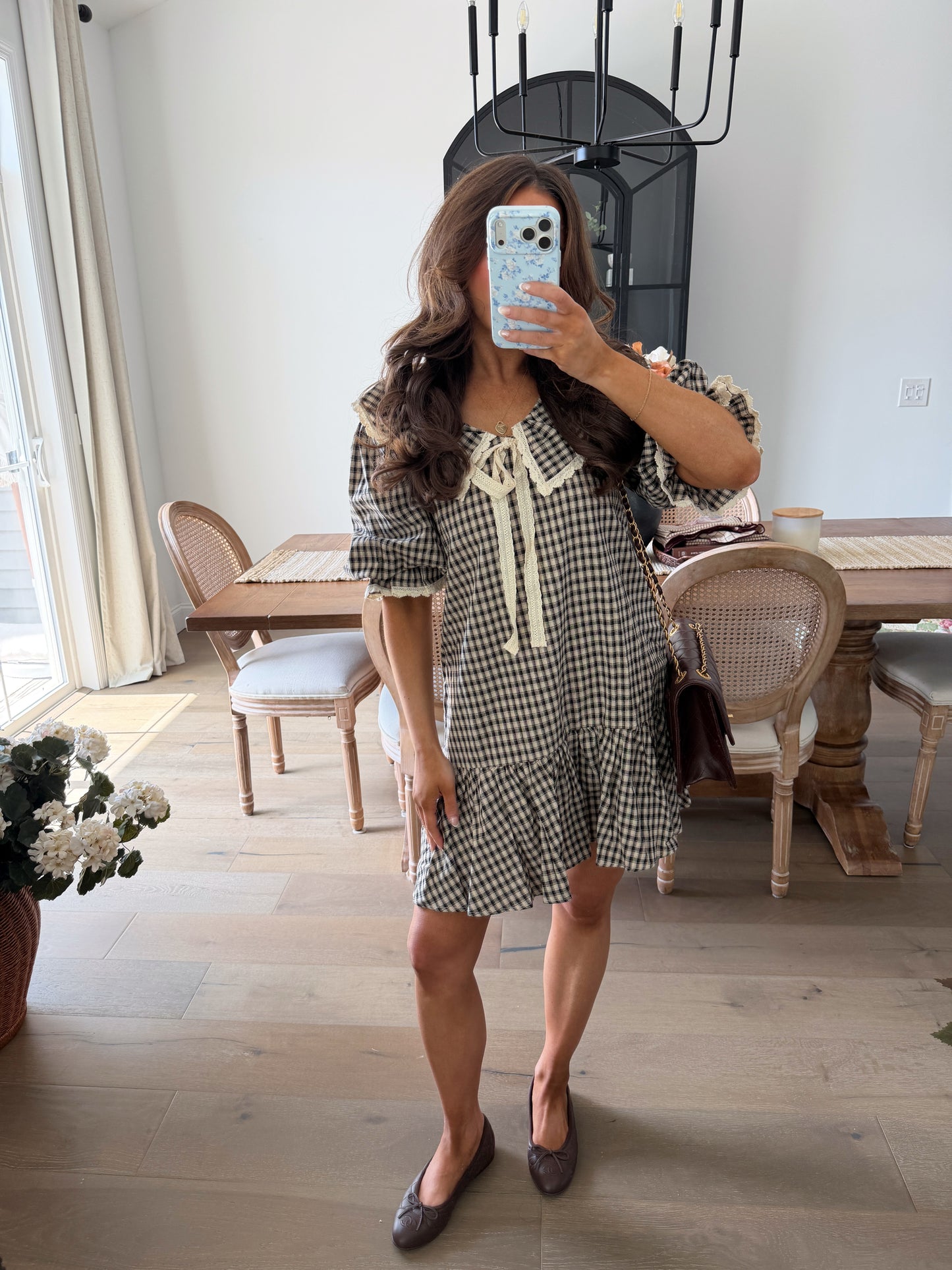 At The Orchard Gingham Mini Dress