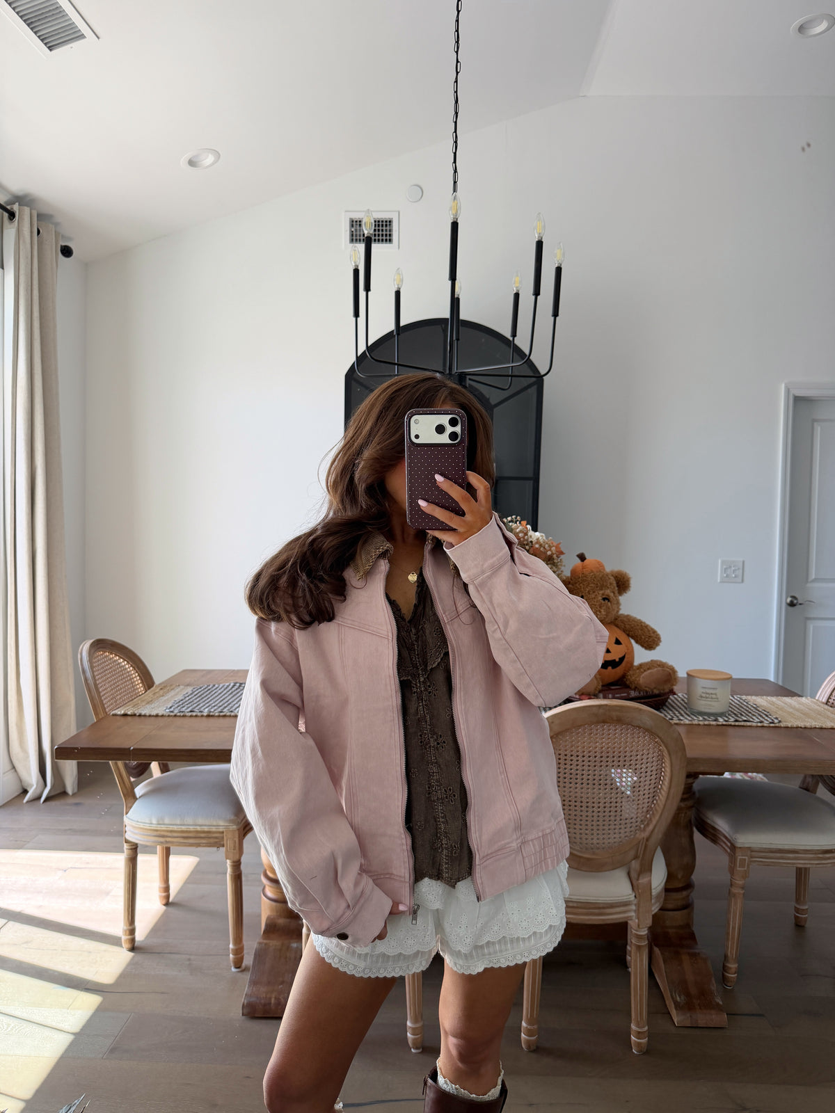 Cotton Candy Mocha Barn Jacket (can’t restock)