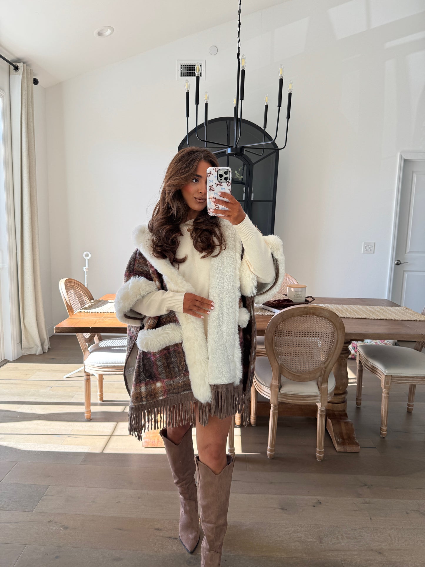 Autumn Chalet Poncho