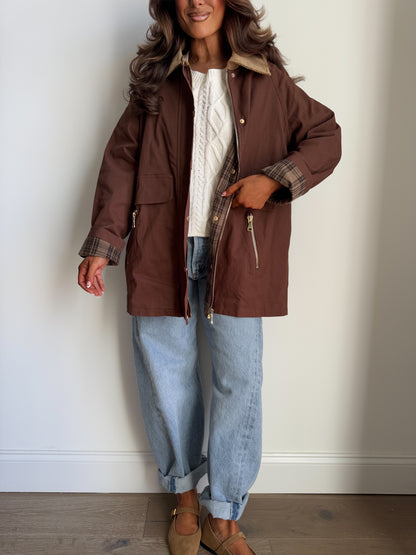 Maplewood Barn Jacket (Cocoa) - can’t restock!