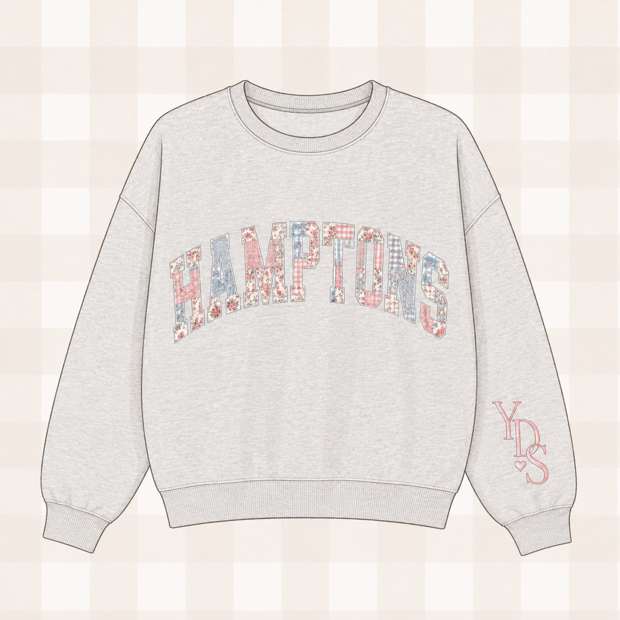 Hamptons Vintage Floral Custom Crew PRE ORDER