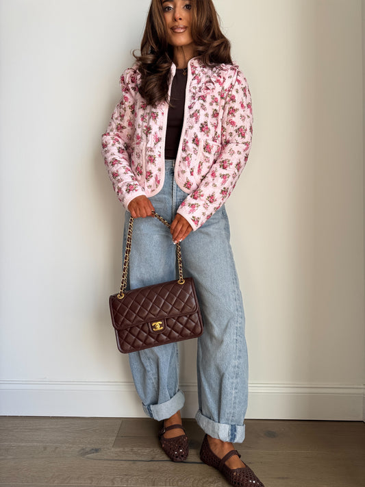 Rosie Posie Quilted Floral Jacket