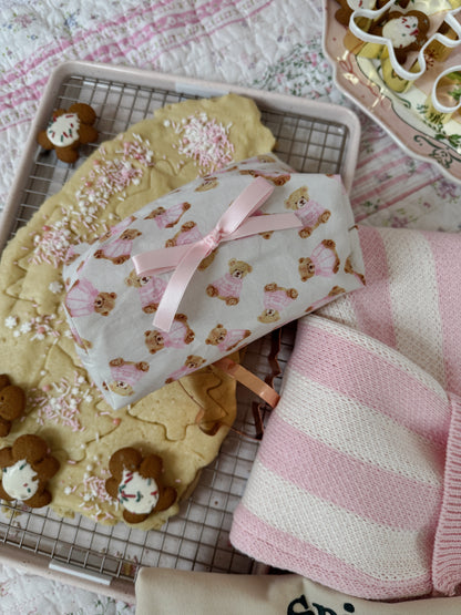 A BEARY Holiday Cosmetic Pouch (ships 2 weeks)