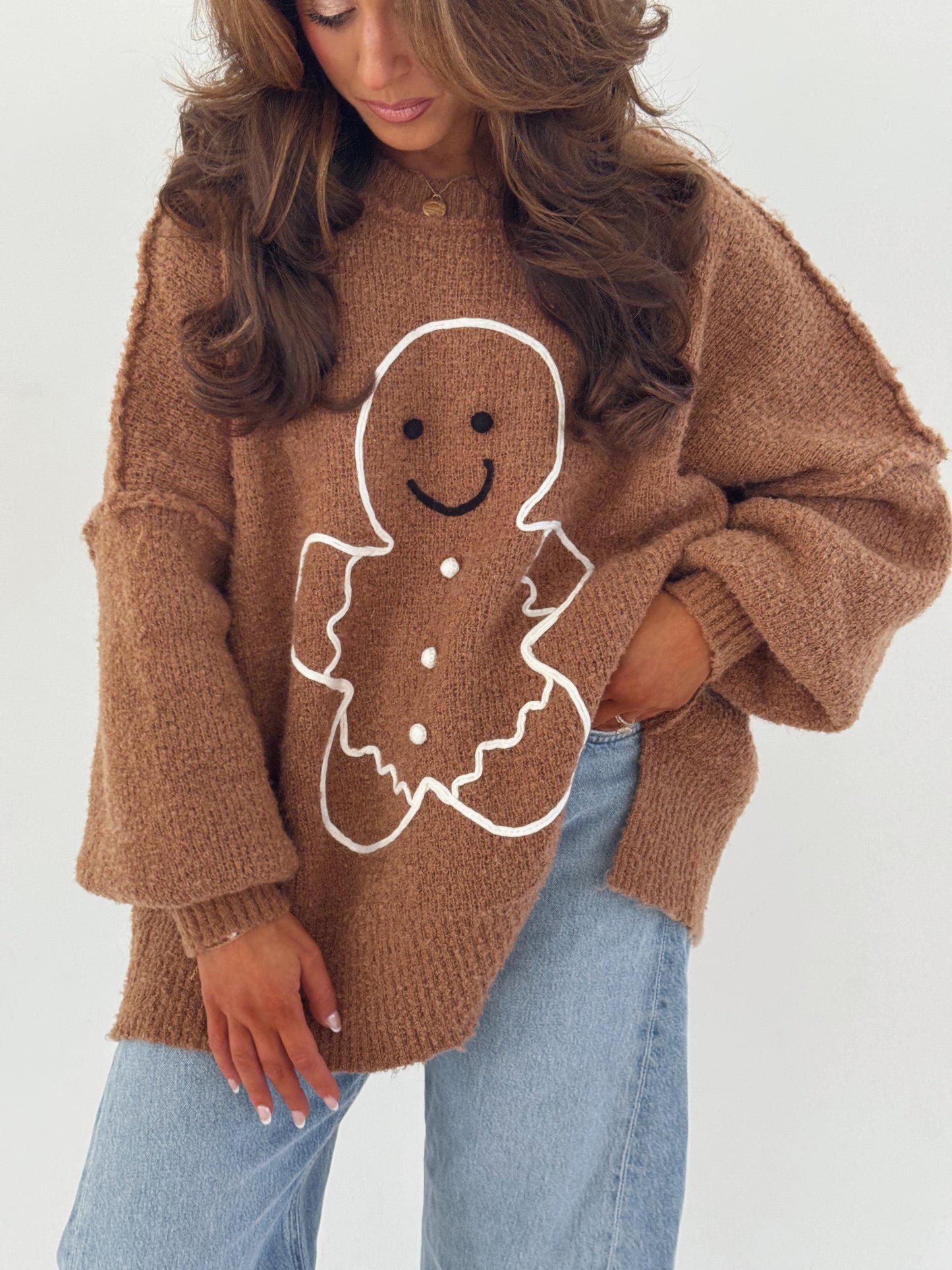 Gingerbread Darling Cozy Sweater TT