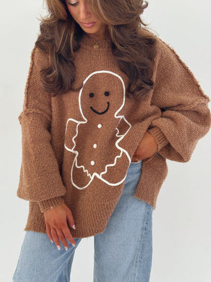 Gingerbread Darling Cozy Sweater TT