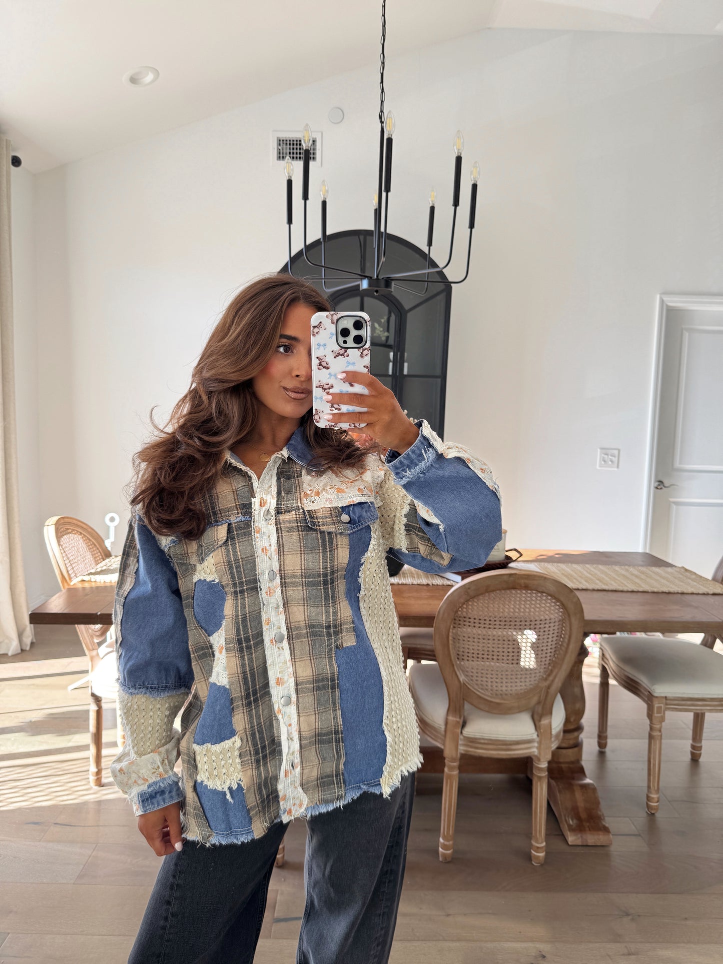 Denim Daze Plaid Shacket