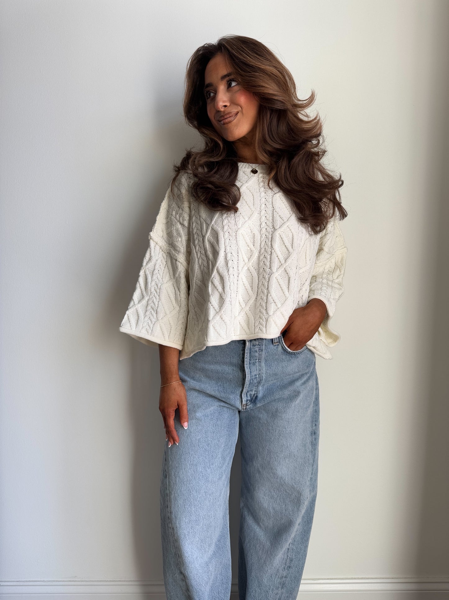 Vanilla Crème Chunky Sweater