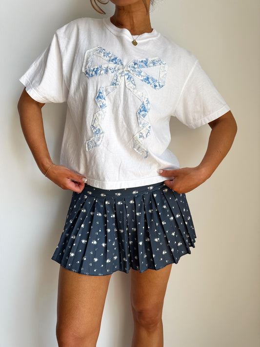 Blueberry Bow Baby Tee