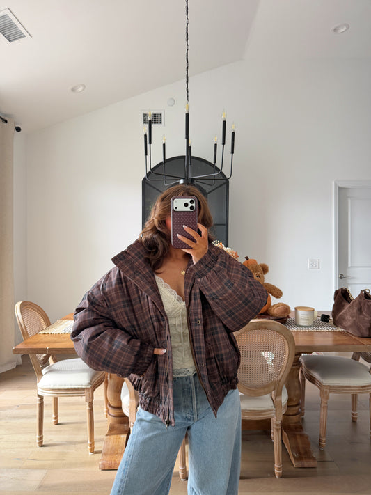 Honey Pecan Puffer Jacket