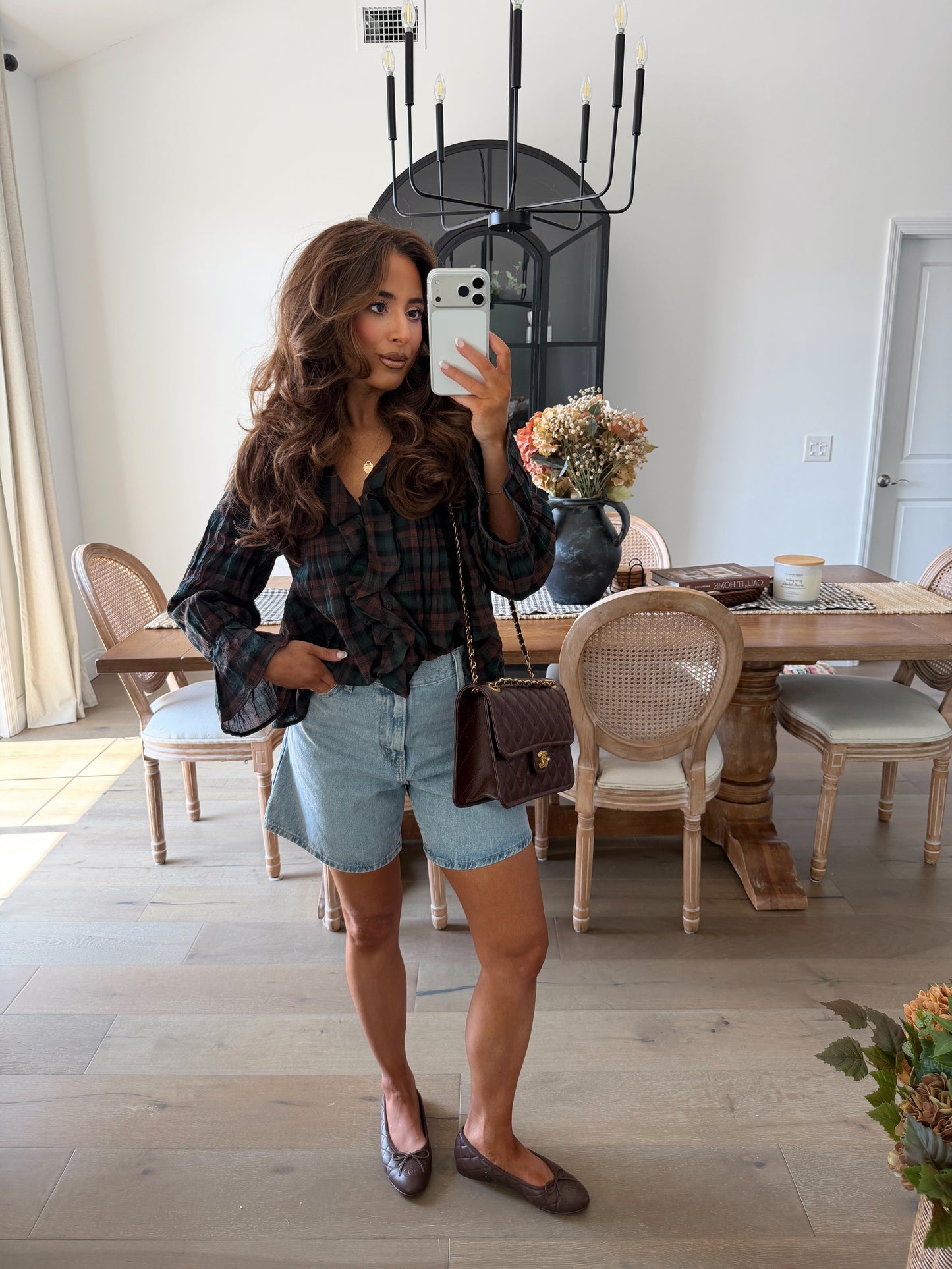 Cottage Bloom Blouse (Brown)
