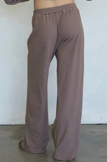 Sophie Striped Set (Mocha)