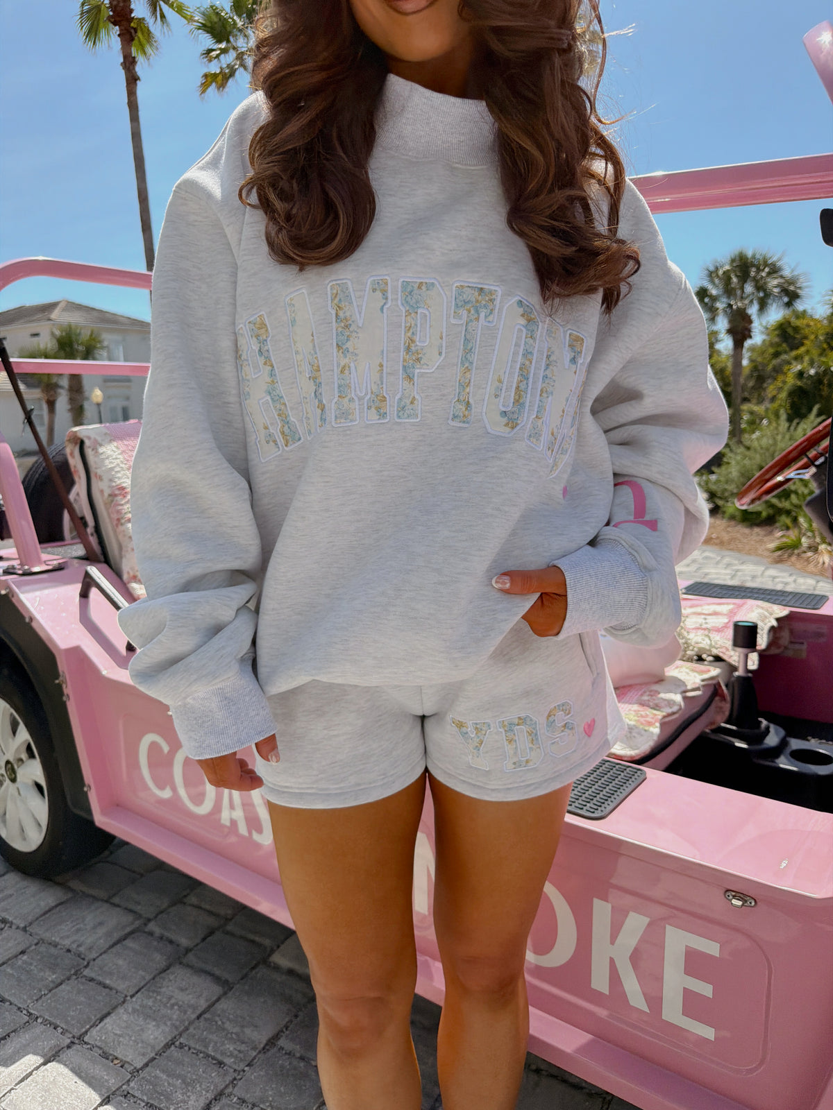 Hamptons Mockneck (Blueberry Oatmeal) PRE ORDER - Logo change see details in description