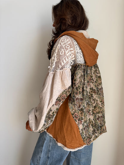 The Vintage Bloom Zip Up Hoodie Jacket EXCLUSIVE*