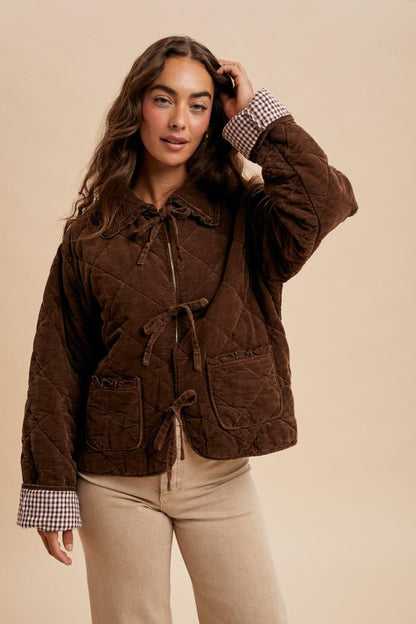 Cocoa Puff Gingham Jacket