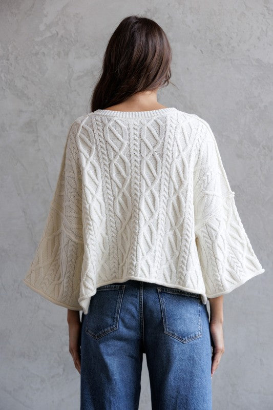 Vanilla Crème Chunky Sweater