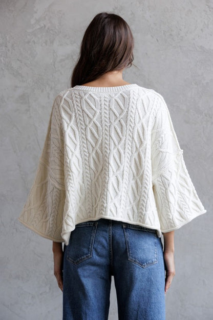 Vanilla Crème Chunky Sweater