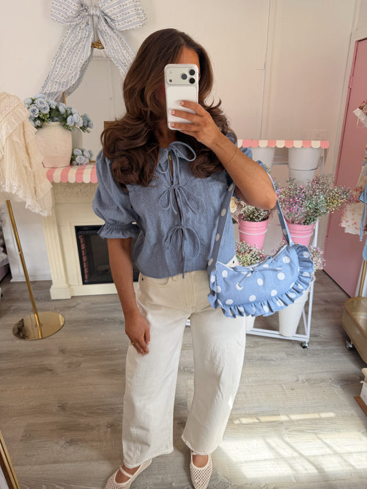 Petal Kissed Top Denim