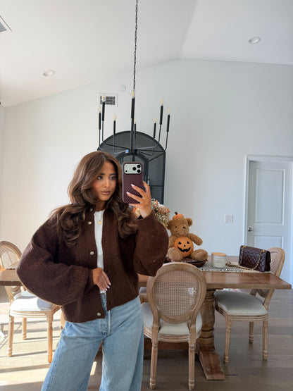 Chocolate Truffle Cardigan