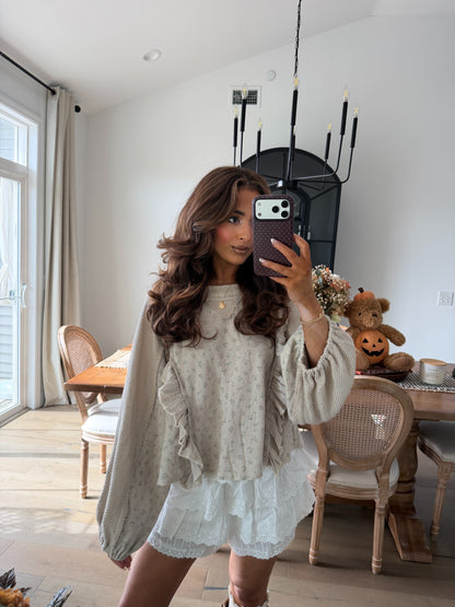 Country Cottage Ruffled TOP RESTOCK